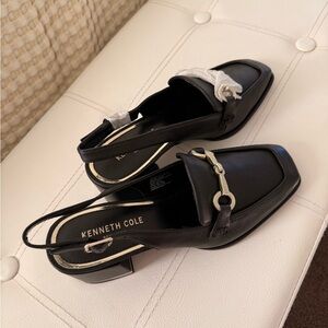 NWOT Kenneth Cole Black Women's Slingback Loafers